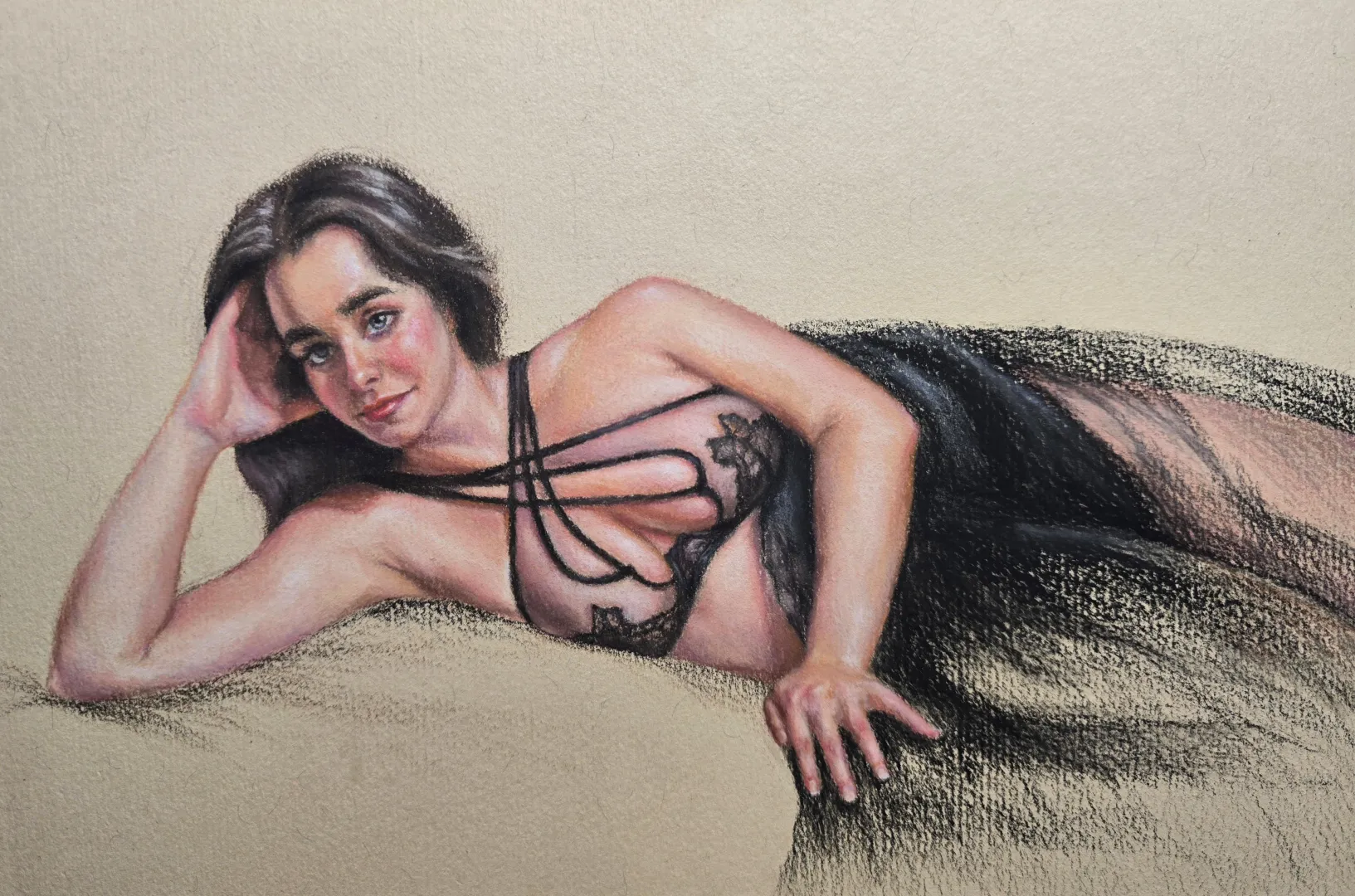 2 month pastel drawing. Art by me