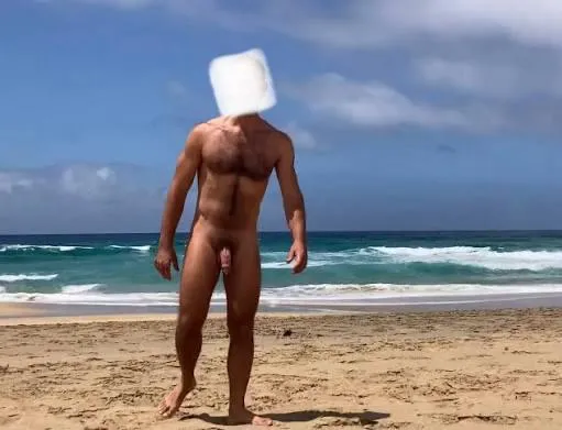 Being at the beach naked is amazing