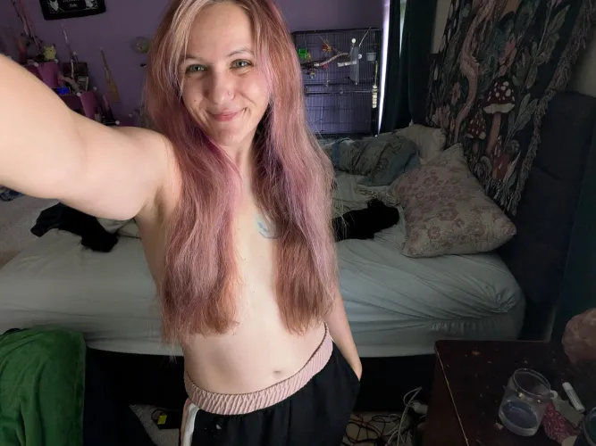 Brushed out and fluffy lol