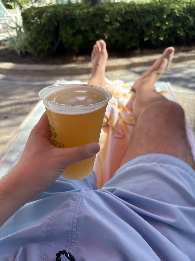 Come rub these legs while I drink this beer