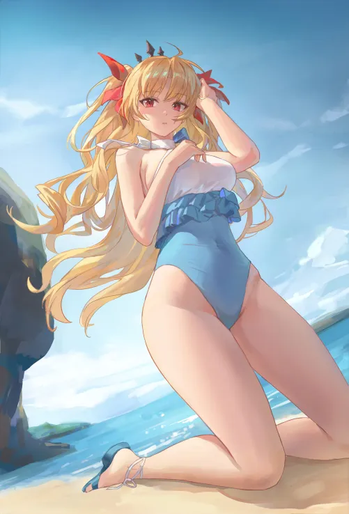Ereshkigal at the beach (草b☆rs / DUTJu719Nd8nTHn)