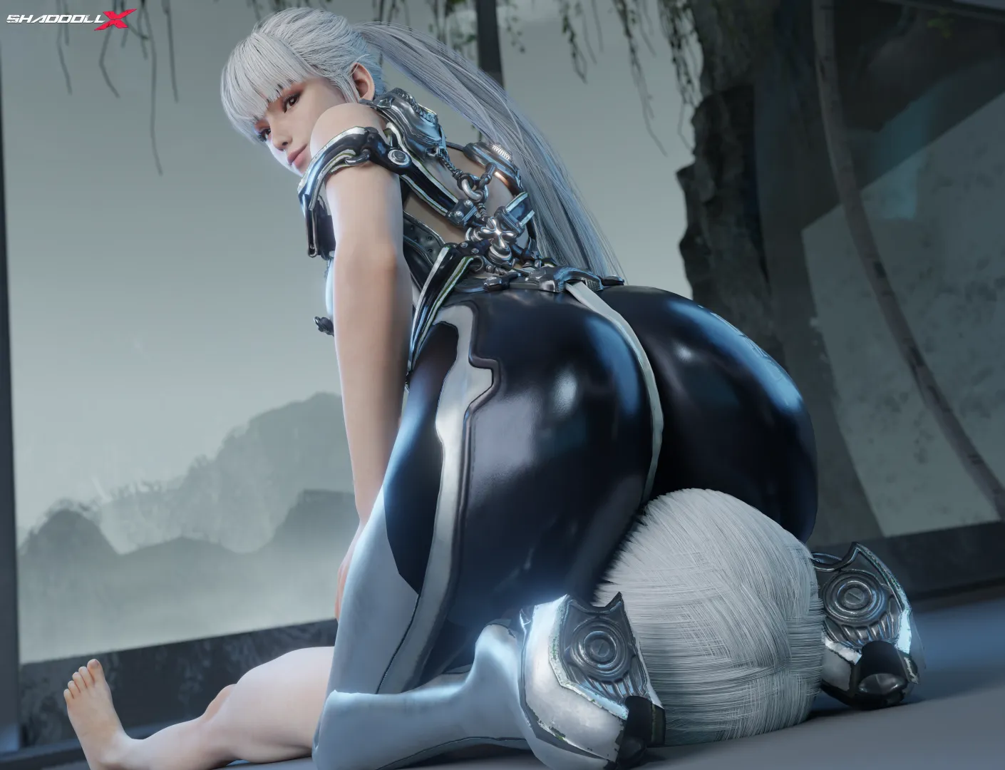 Eve and 9S. (shaddoll_x)