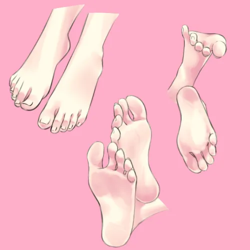Feet on pink [OC]
