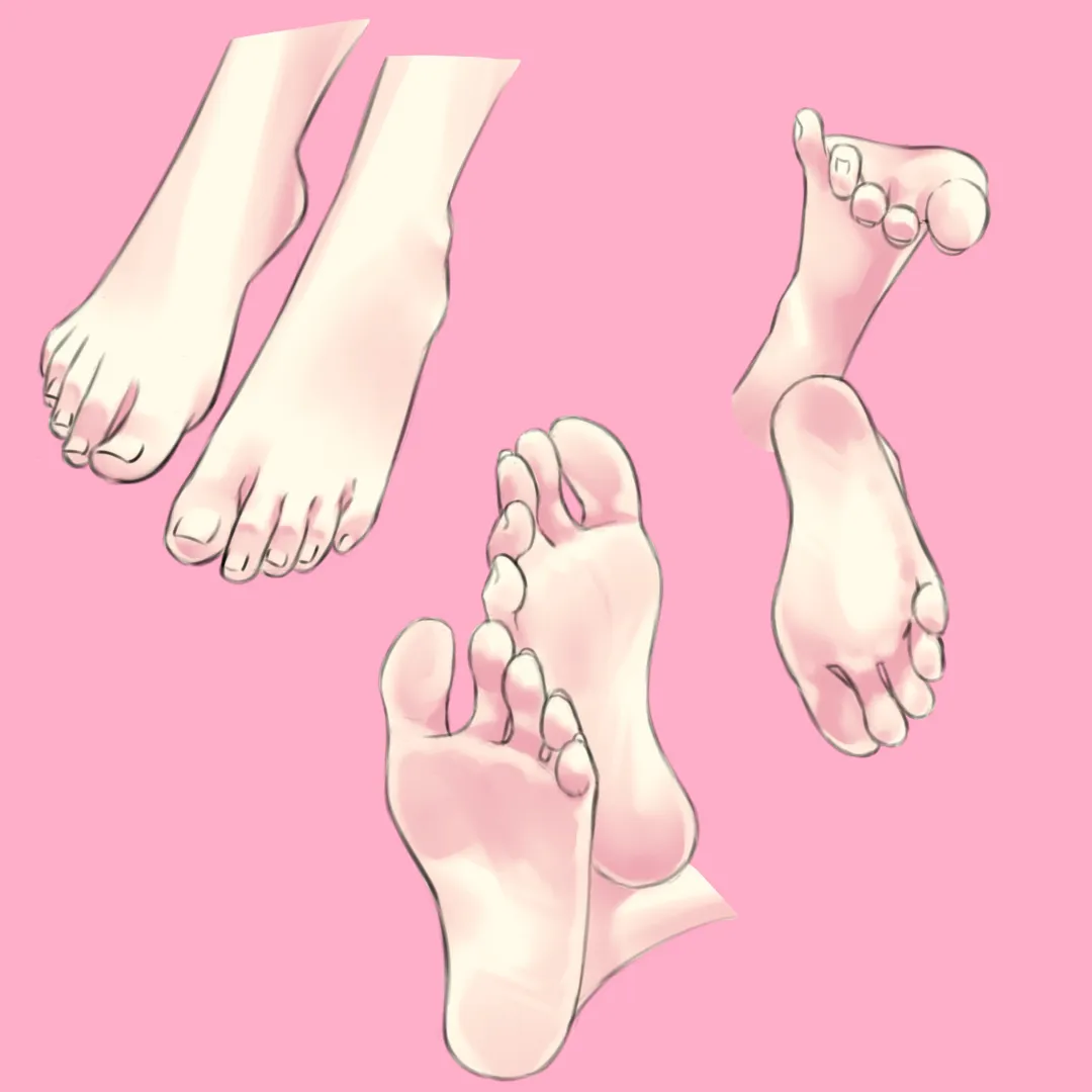 Feet on pink [OC]