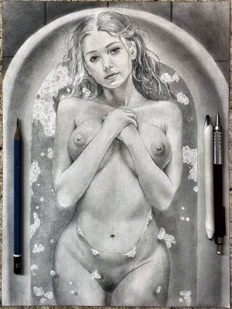 Fiona, graphite drawing by Me