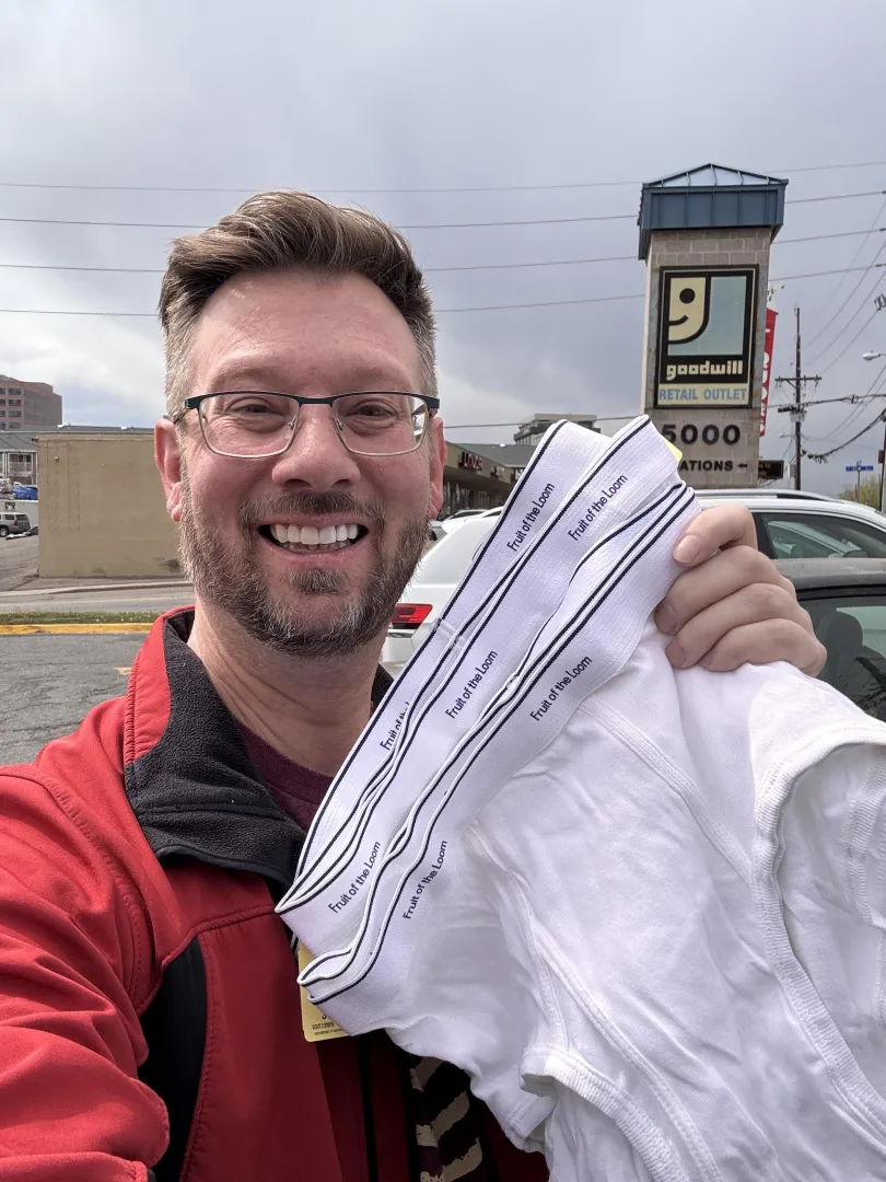 Goodwill was good to me today. Six pairs of vintage Fruit of the Loom. 