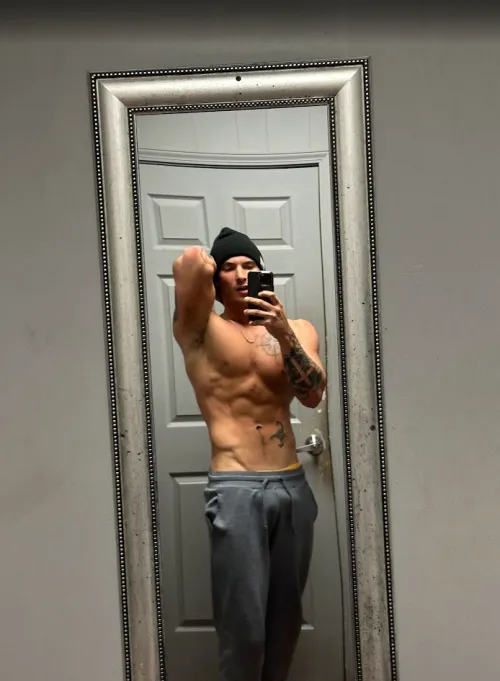 Gray sweats doing what they do best