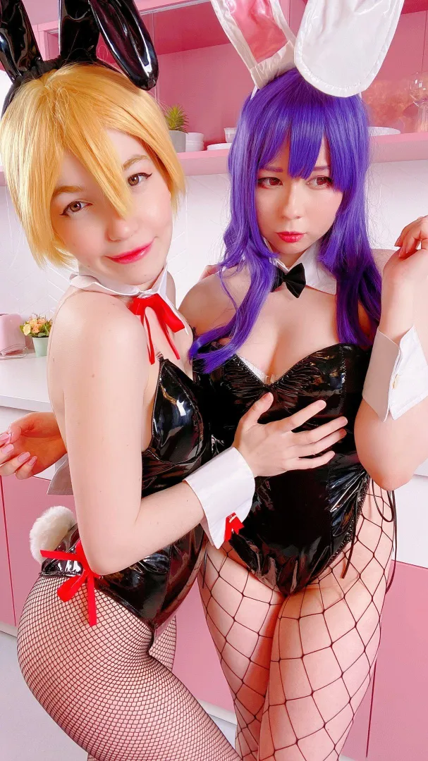 Ichihara Chiaki & Hana Harumi (Neroextra & Murrning_Glow) [Sekai de Ichiban Oppai ga Suki!]