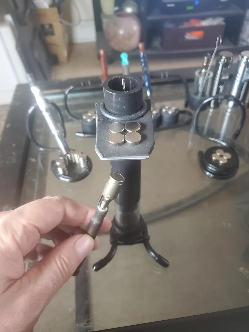 If you use the half cap, you'll understand why I decap upside down.