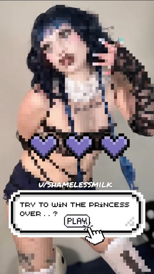 I’m sure you can’t even afford to please a Pixelated Princess like me, but you can certainly try your best! The only thing I care about is money if you really want even just a chance at a glance in your direction.