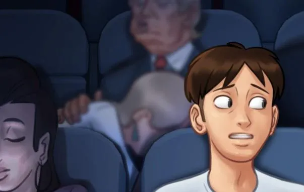 Is that iwanka giving her dad a head?