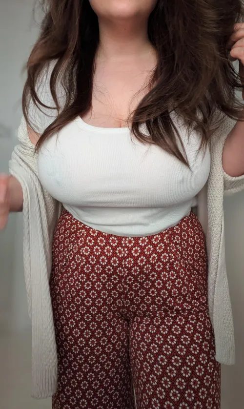 It's always fun not wearing a bra