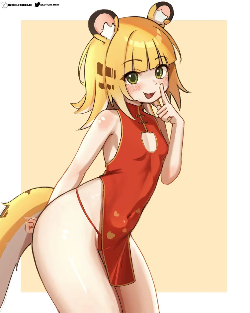 Jufufu in a China dress (Kurohi) [Zenless zone zero]