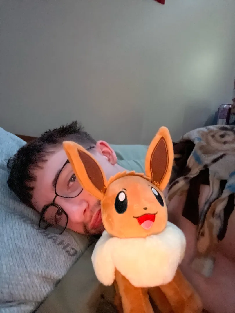 Me and mini Skyler cuddling after I woke up