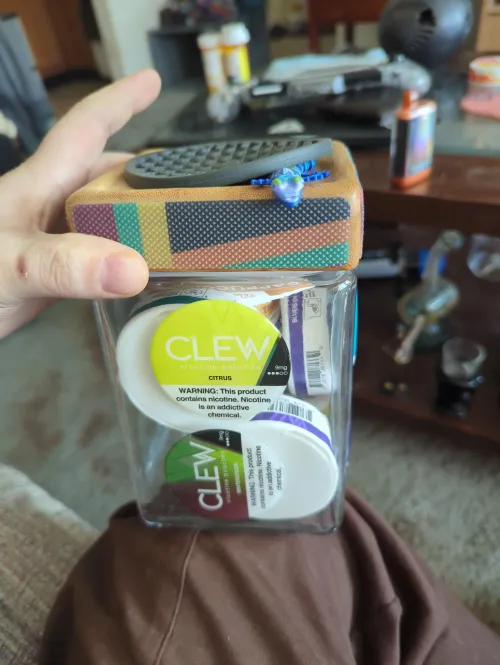 My ASMR Nicotine Jar.