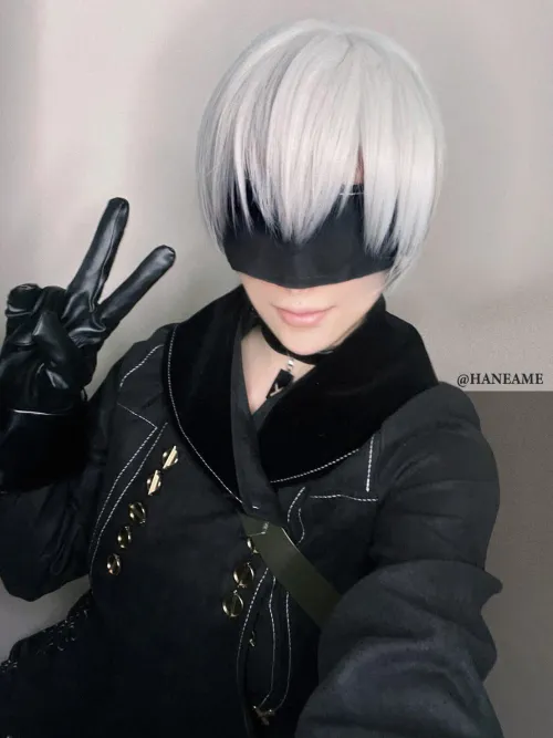 ❤️‍Nobody, Absolutely Nobody: HaneAme doing a 9S Cosplay...