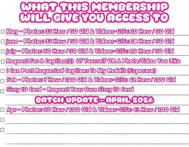 Patreon Content Batch Update 04/2026