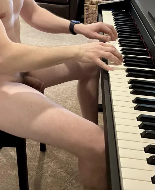 Playing some piano