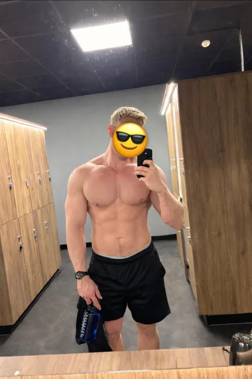 Post Upper workout, hard pumped 