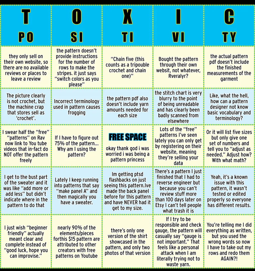 the emotional support chickens are coming home to roost in /crochet