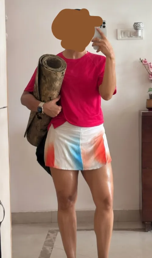 Tired post gym but a selfie is mandatory!