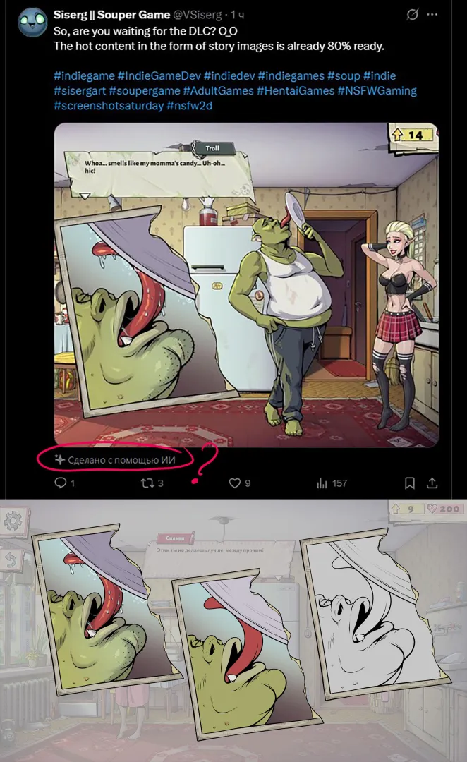 X has started labeling hand-drawn art as AI. And even proof that it isn’t AI gets labeled as AI… What the hell is this?