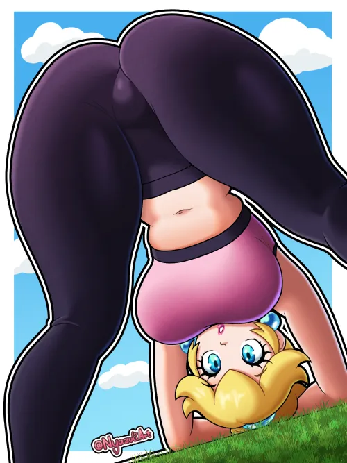 Yoga Peach (NyazuliArt) [Super Mario]