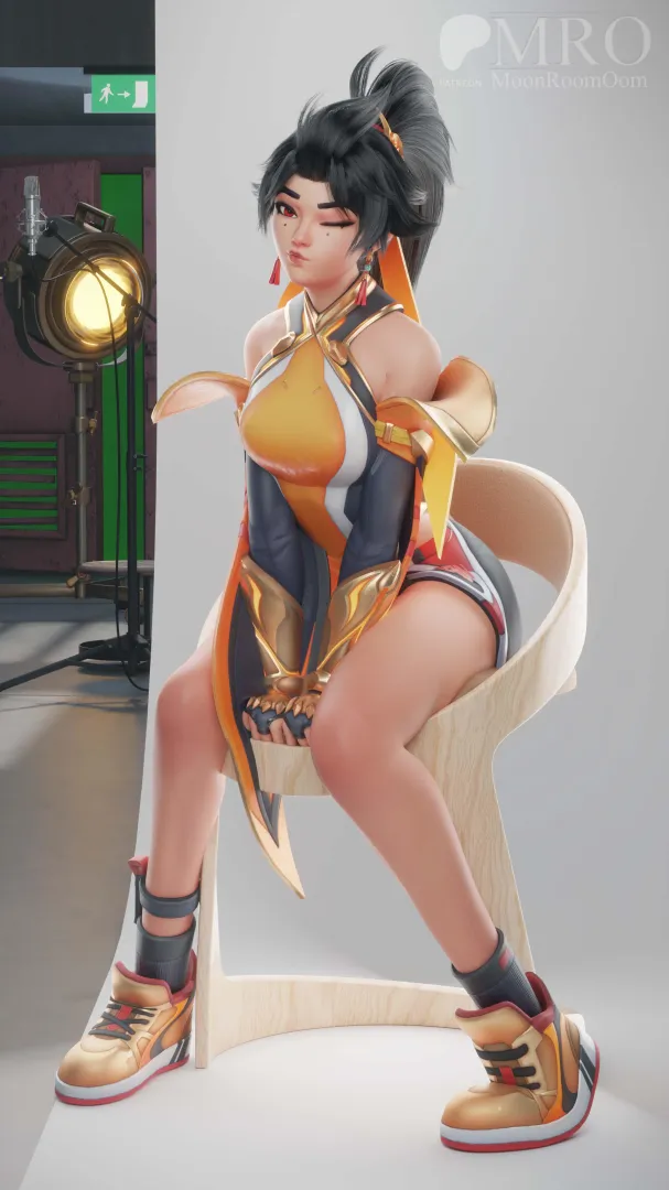 Anran posing (MoonRoomOom)