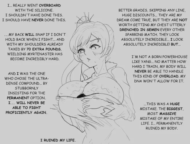 Bimbofication as punishment and preventing further crime (image is my inspiration)