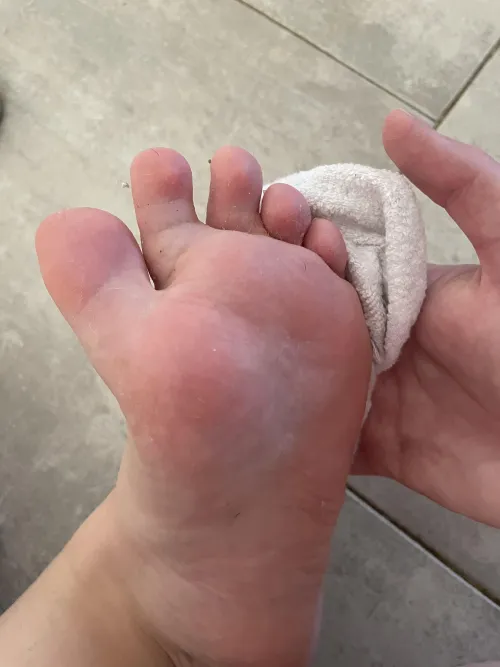 Can you imagine the scent hitting you as soon as I peel my socks off? Pure heaven for you!