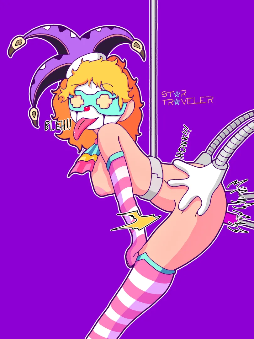 Clussy fucked by a machine (art by me)