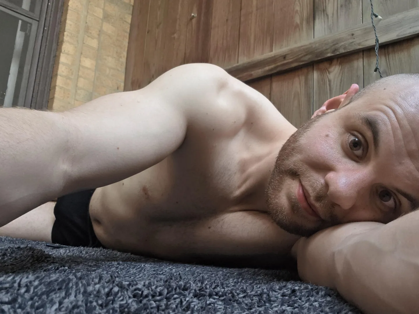 Enjoying a warm night on the balcony