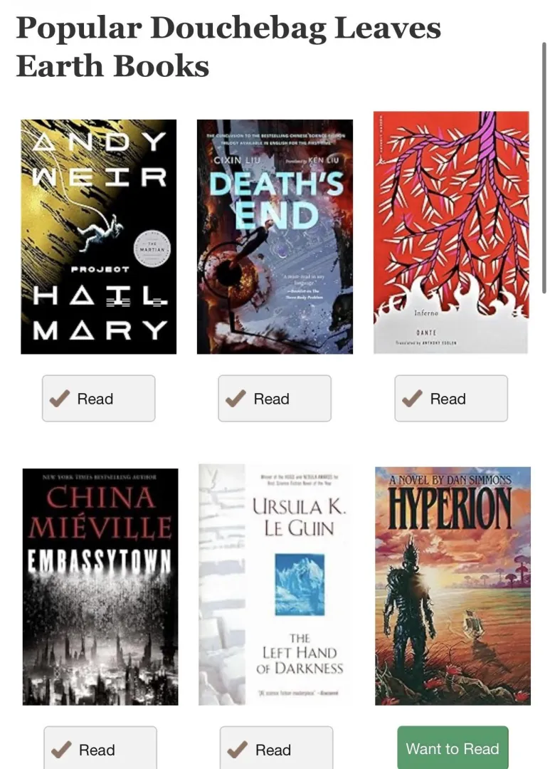 Finally, I’ve found my favorite genre on Goodreads