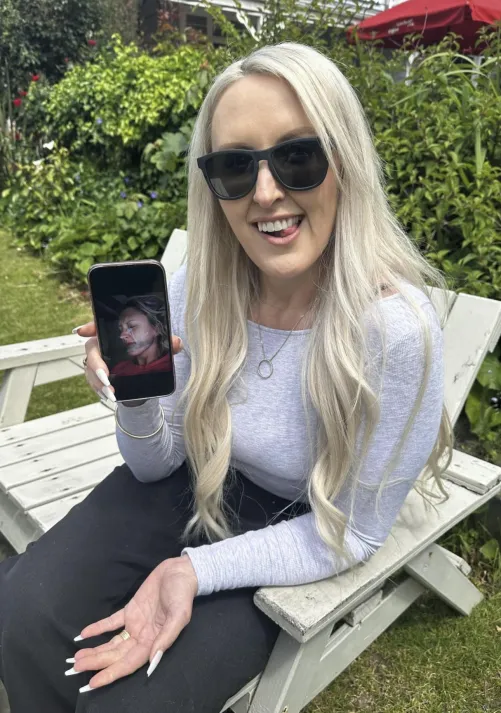 Getting a massive facial‍♀️