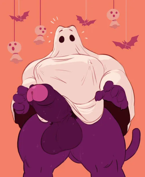 I hope this ghost cock has a lot of ectoplasm (Artist: DirtyYeen)
