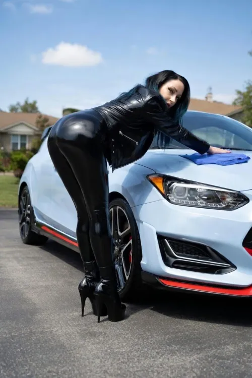 I'll wash the car,  and you can shine me, it's really a win for both