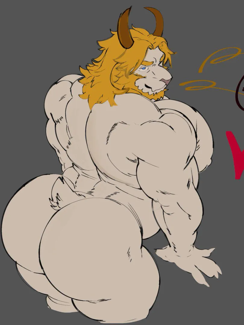 King Asgore wants to give you some royal butt. (Artist: freeposers)