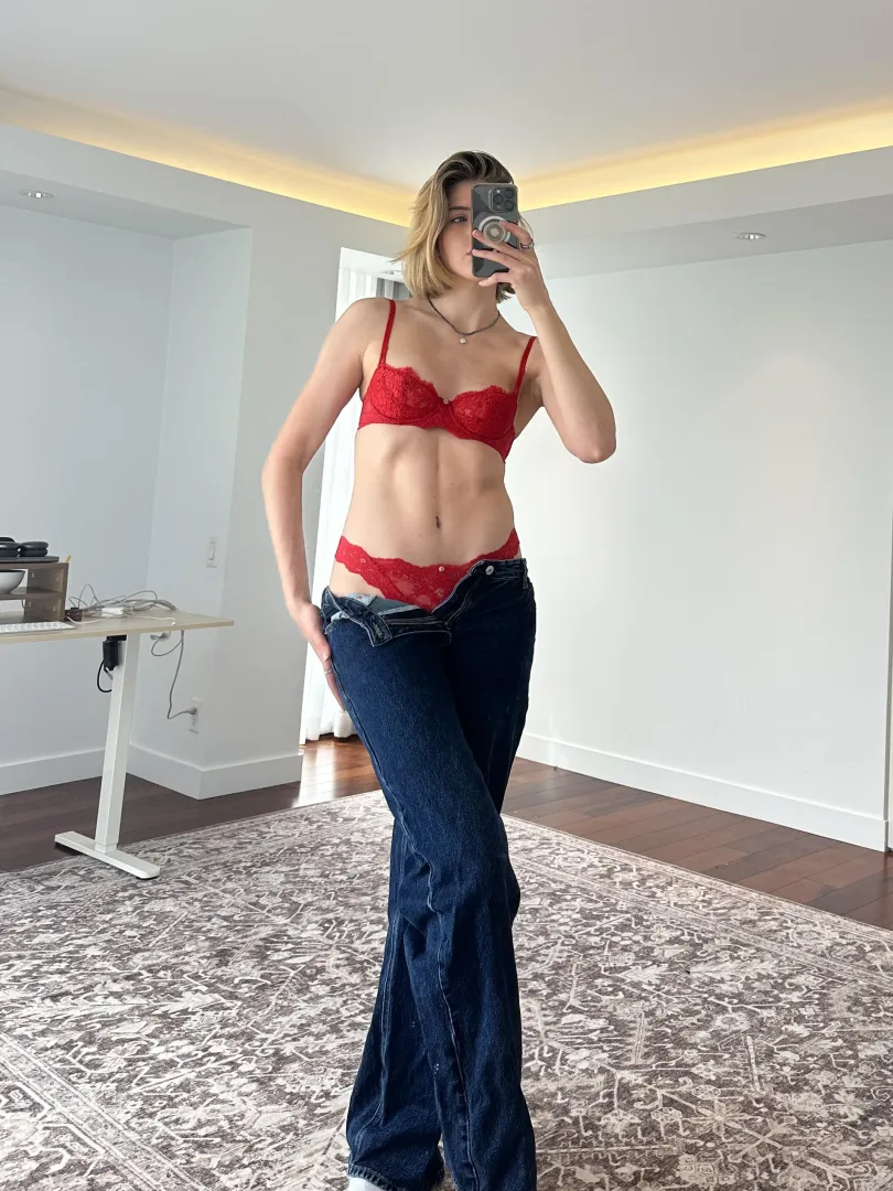 Let me take my jeans off for you real slow