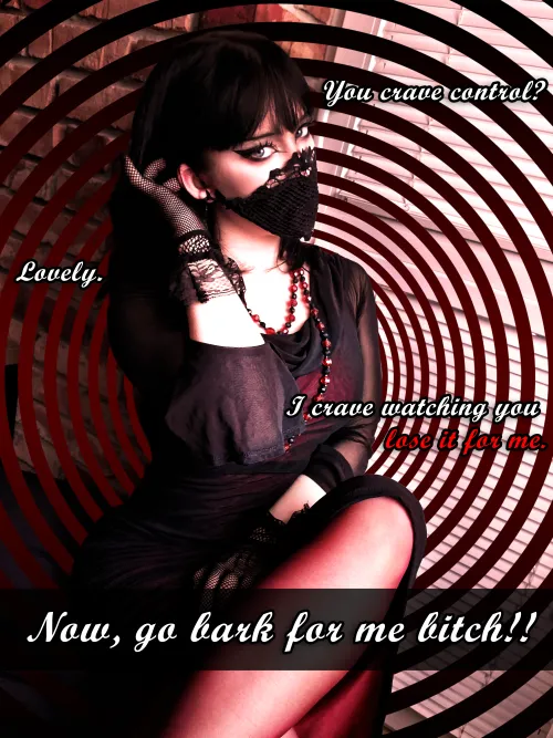 Look at you, such a pathetic little puppy