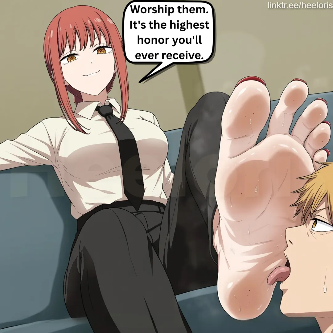 [OC] Makima Foot Worship