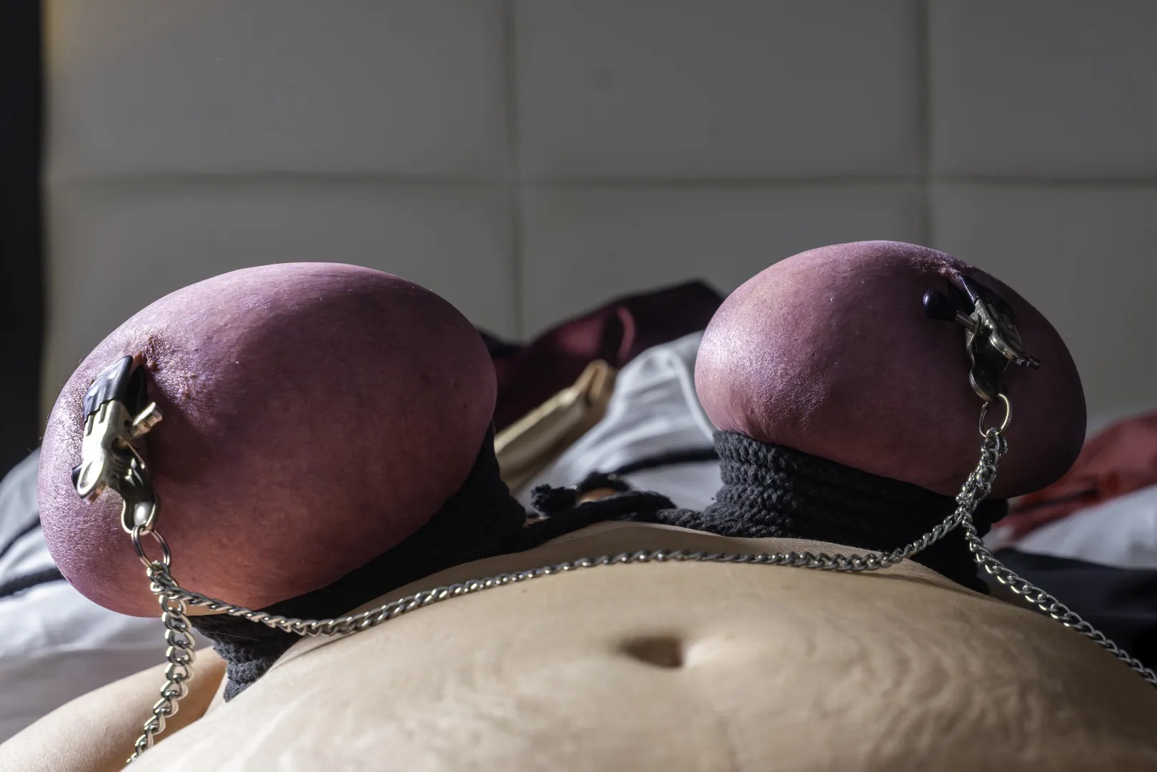 Old, tied-up and clamped juggs