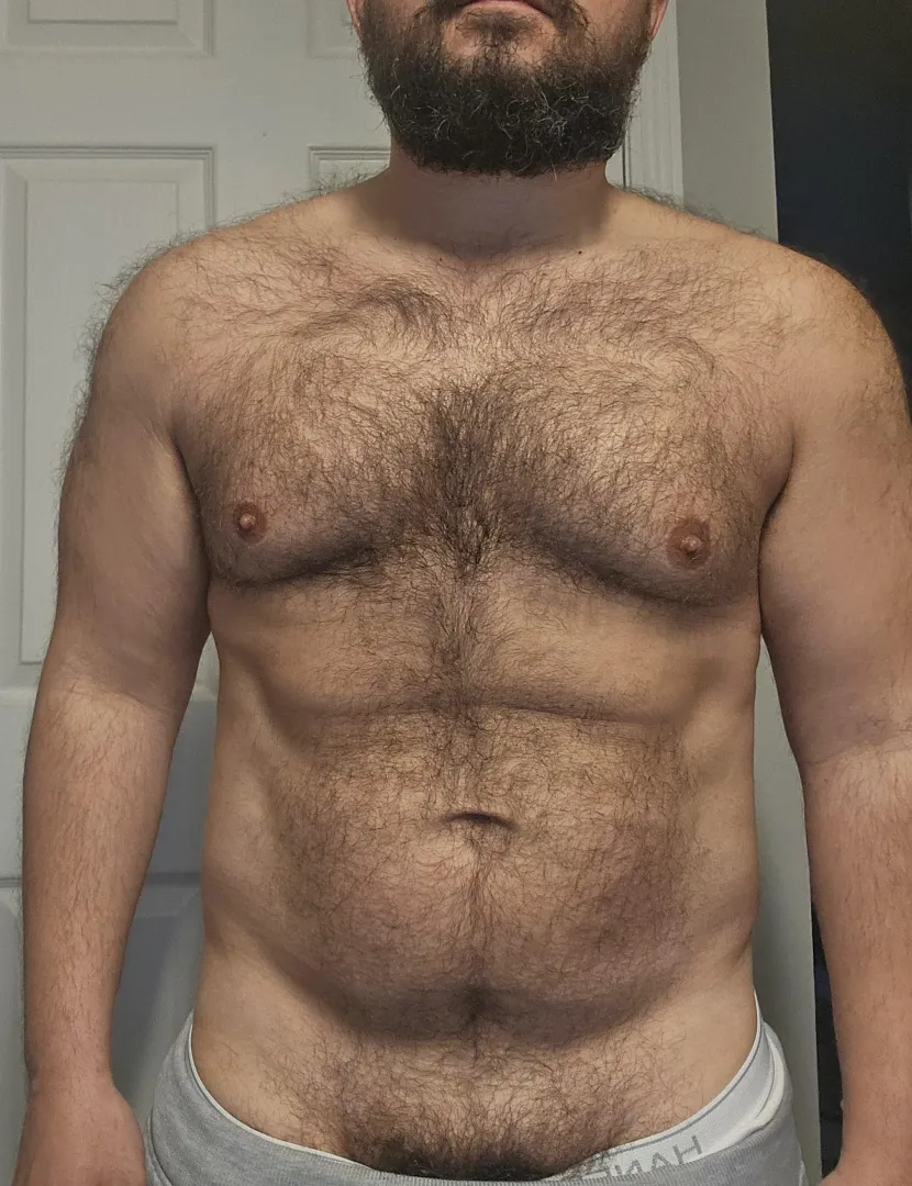 Professor Bear feeling good about his workout progress - lost over 40lb in the last year. Who wants to help me celebrate?