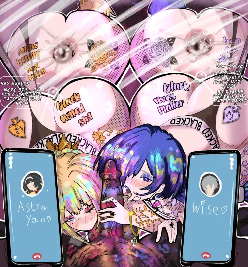 Promeia and Evelyn Blacked zzz (Grandarcch)