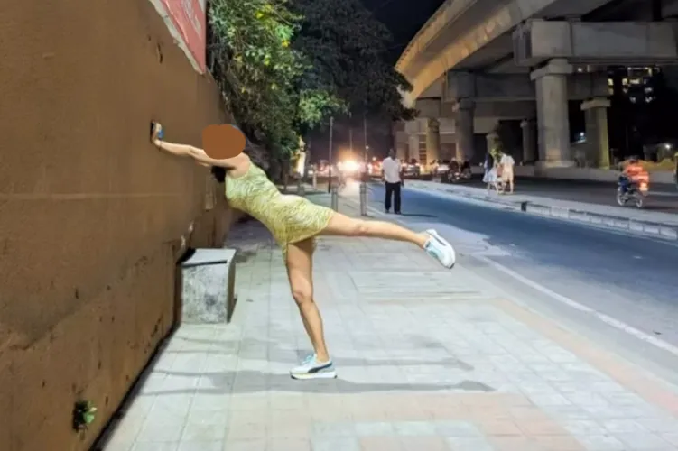 Public dare : commando in such short dress on main street too many people had a good view! [pic credit - hubby]