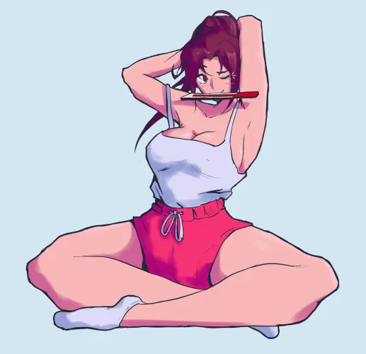 Quick comfy Mai artwork by (DentedHood)
