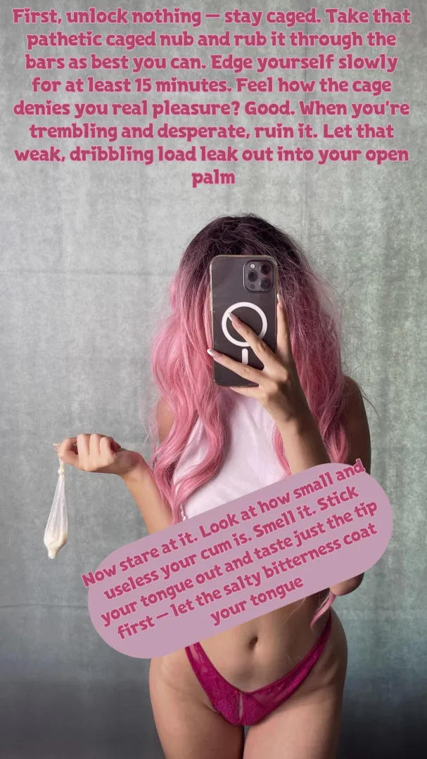 Rub it caged then ruin it 