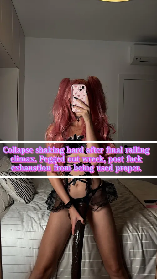 Shaking after a proper railing?‍ [imagefap: princessdollmie]