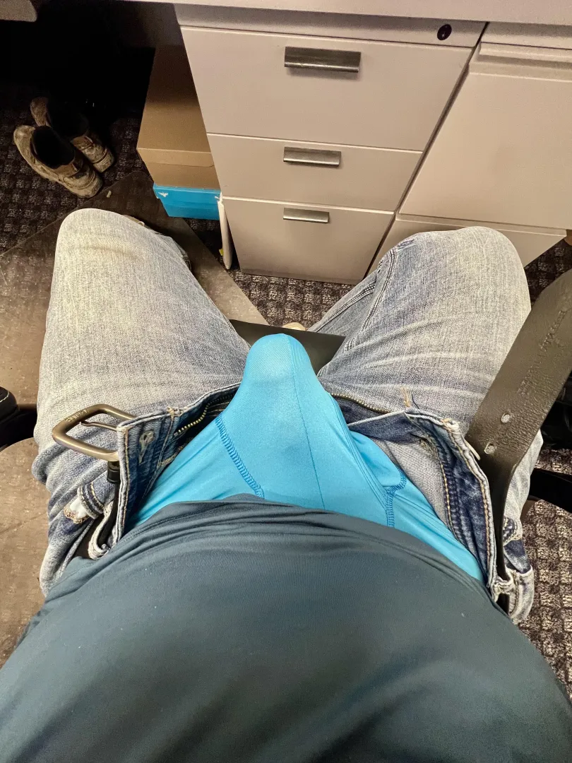 Should I take him out and stroke him during my conference call?