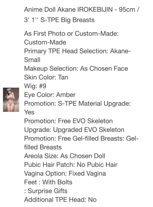 So I recently bought a Irokebijin Akane doll (95 cm/ 3’1) from My Robot Doll. I wanted to know if anyone knew where to get hair, clothes, and shoes from. I also wanted to know if they can fit human wigs on their head. I’m new to this and finally got 