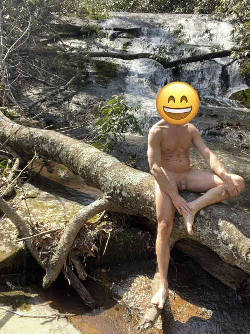 Stopping at a cluttered creek bed